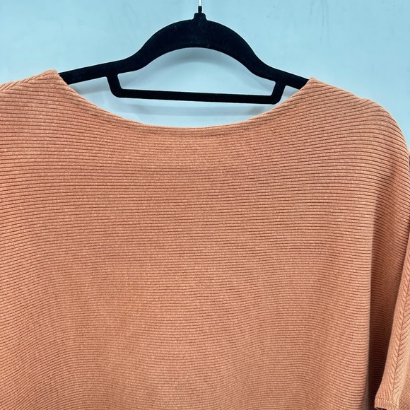 REVOLVE THE RESET L/XL Essential linen dolman sleeve rib woman oversized tunic - Picture 11 of 13